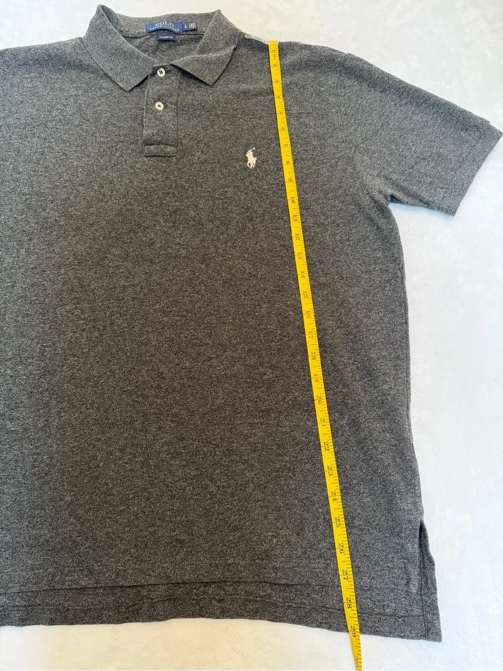 Polo by Ralph Lauren Men’s Size L Heather Charcoal Polo Shirt